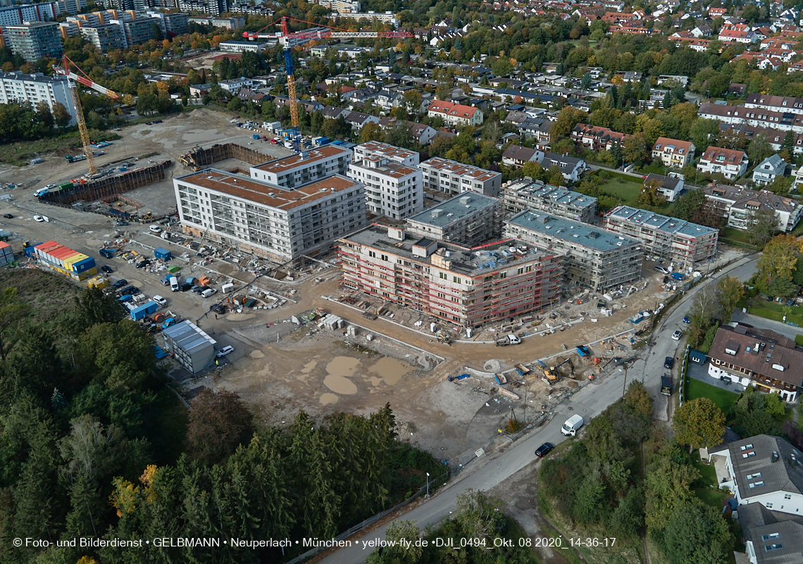 08.10.2020 - Baustelle Alexisquartier und Umgebung in Neuperlach 08.10.2020 - Baustelle Alexisquartier und Umgebung in Neuperlach